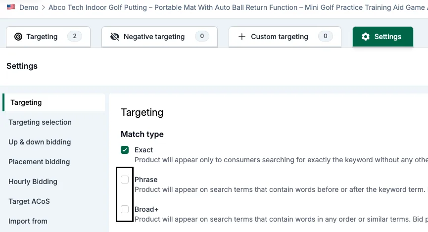 Remove match types